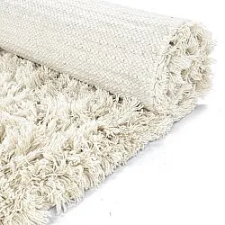 Shaggy koberce - Fassale Hand Woven Wool Shaggy (bílý)