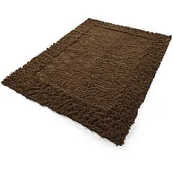 Shaggy koberce - Melilla Hand Woven Wool Shaggy (hnědý)