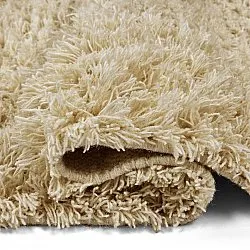 Shaggy koberce - Melilla Hand Woven Wool Shaggy (příroda)
