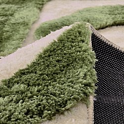 Shaggy koberce - Akaba (krém/zelený)