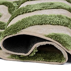 Shaggy koberce - Akaba (krém/zelený)