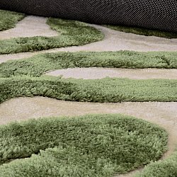 Shaggy koberce - Akaba (krém/zelený)