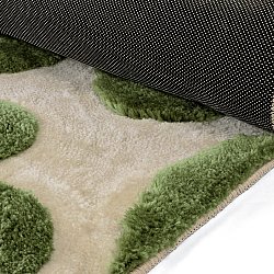 Shaggy koberce - Akaba (krém/zelený)