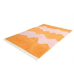 Shaggy koberce - Amira Natural Cotton Shaggy (oranžová/růžová)