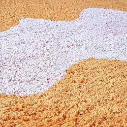 Shaggy koberce - Amira Natural Cotton Shaggy (oranžová/růžová)