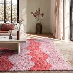 Shaggy koberce - Amira Natural Cotton Shaggy (růžová)