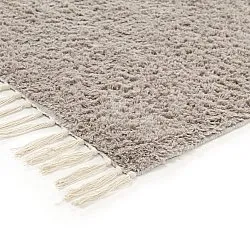 Shaggy koberce - Amira Natural Cotton Shaggy (taupe/žlutá)