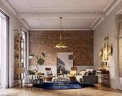 Kulaté koberce - Aranga Super Soft Fur (tmavě modrá)
