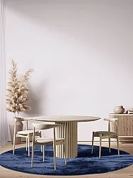 Kulaté koberce - Aranga Super Soft Fur (tmavě modrá)