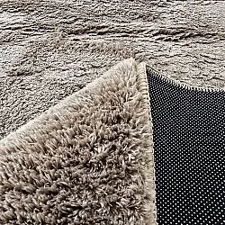 Oválný shaggy koberec - Aranga Super Soft Fur (hnědý)
