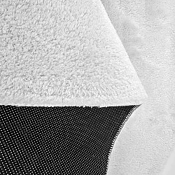Oválný shaggy koberec - Aranga Super Soft Fur (bílý)