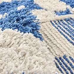 Shaggy koberce - Atrani Natural Cotton Shaggy (modrý)