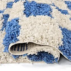 Shaggy koberce - Atrani Natural Cotton Shaggy (modrý)