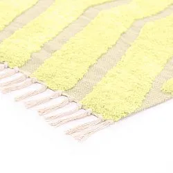 Shaggy koberce - Callista Natural Cotton Shaggy (žlutá)