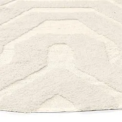Kulatý koberec - Callista Natural Cotton Shaggy (béžový)