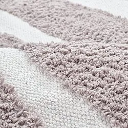 Kulatý koberec - Callista Natural Cotton Shaggy (taupe)