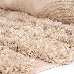 Shaggy koberce - Cazorla Natural Cotton Shaggy (béžový)