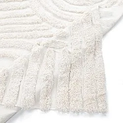 Shaggy koberce - Cazorla Natural Cotton Shaggy (špinavě bílá)