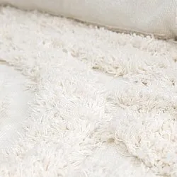 Shaggy koberce - Cazorla Natural Cotton Shaggy (špinavě bílá)