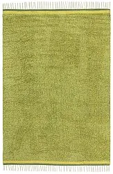 Shaggy koberce - Celina Natural Cotton Shaggy (zelená/žlutá)