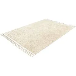 Shaggy koberce - Celina Natural Cotton Shaggy (šedobílá/béžová)