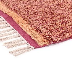 Shaggy koberce - Celina Natural Cotton Shaggy (červené)