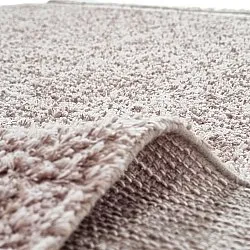 Shaggy koberce - Celina Natural Cotton Shaggy (taupe/levandule)