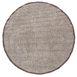 Kulatý koberec - Celina Natural Cotton Shaggy (béžová/hnědá)