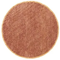 Kulatý koberec - Celina Natural Cotton Shaggy (červené)