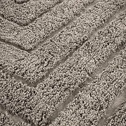 Kulatý koberec - Conara Natural Cotton Shaggy (taupe)