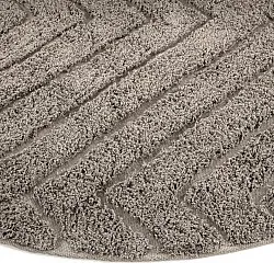 Kulatý koberec - Conara Natural Cotton Shaggy (taupe)