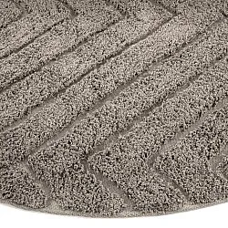 Kulatý koberec - Conara Natural Cotton Shaggy (taupe)