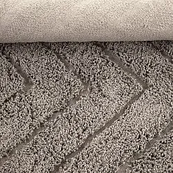 Kulatý koberec - Conara Natural Cotton Shaggy (taupe)