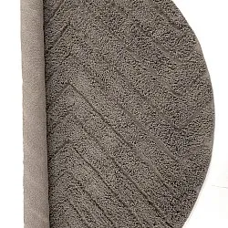 Kulatý koberec - Conara Natural Cotton Shaggy (taupe)