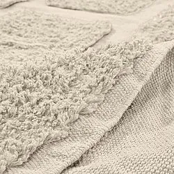 Kulatý koberec - Cyrus Natural Cotton Shaggy (béžový)