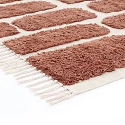 Shaggy koberce - Cyrus Natural Cotton Shaggy (hnědý)
