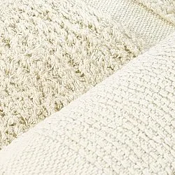 Kulatý koberec - Cyrus Natural Cotton Shaggy (béžový)