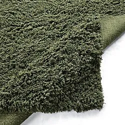 Shaggy koberce - Fassale Hand Woven Wool Shaggy (mechová zelená)