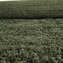 Shaggy koberce - Fassale Hand Woven Wool Shaggy (mechová zelená)