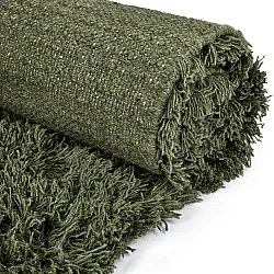 Shaggy koberce - Fassale Hand Woven Wool Shaggy (mechová zelená)