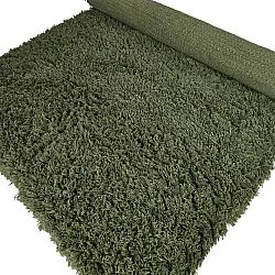 Shaggy koberce - Fassale Hand Woven Wool Shaggy (mechová zelená)