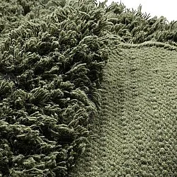 Kulatý koberec - Fassale Hand Woven Wool Shaggy (mechová zelená)