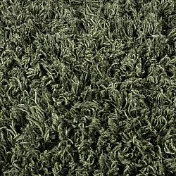 Kulatý koberec - Fassale Hand Woven Wool Shaggy (mechová zelená)