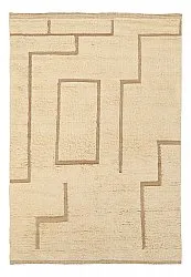 Shaggy koberce - Kiberg Hand Woven Wool Shaggy (krém)