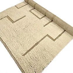 Shaggy koberce - Kiberg Hand Woven Wool Shaggy (krém)