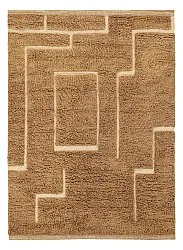 Shaggy koberce - Kiberg Hand Woven Wool Shaggy (béžový)