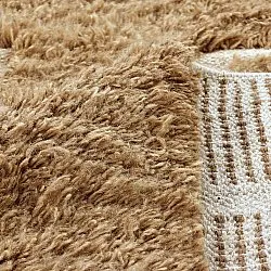 Shaggy koberce - Kiberg Hand Woven Wool Shaggy (béžový)