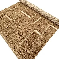Shaggy koberce - Kiberg Hand Woven Wool Shaggy (béžový)