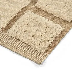 Shaggy koberce - Leknes Hand Woven Wool Shaggy (krém)