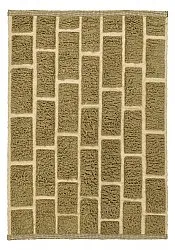 Shaggy koberce - Leknes Hand Woven Wool Shaggy (zelený)